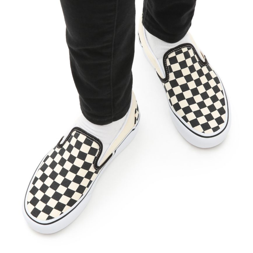 Vans Checkerboard Classic Slip-On Platform Negras | VN004X1TZ65
