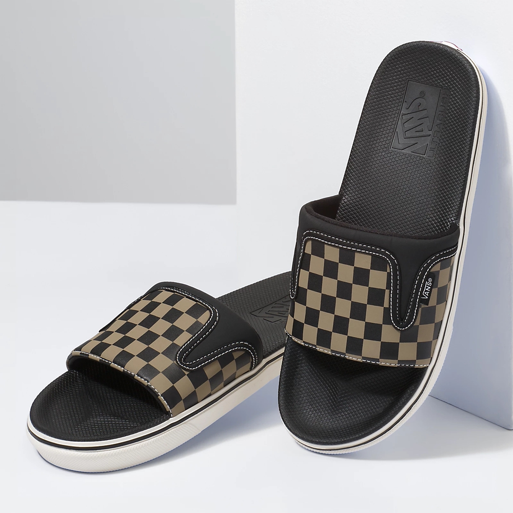 Vans Checkerboard Ultracush Slide-On Negras | VN661I4MW18