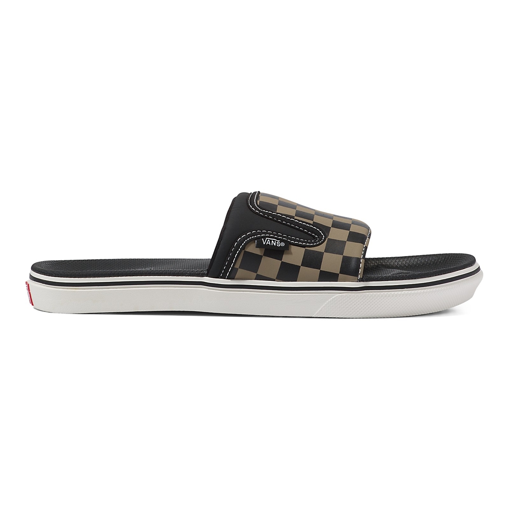 Vans Checkerboard Ultracush Slide-On Negras | VN661I4MW18