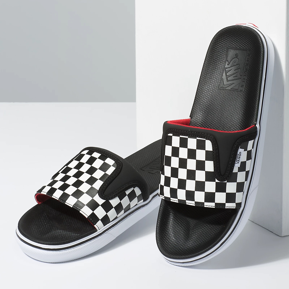 Vans Checkerboard Ultracush Slide-On Negras | VN866R9DT26