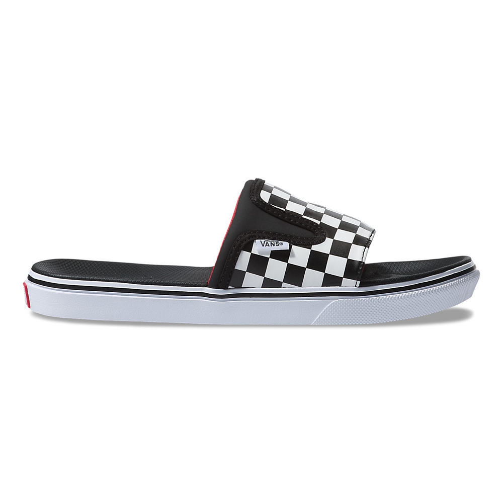 Vans Checkerboard Ultracush Slide-On Negras | VN866R9DT26