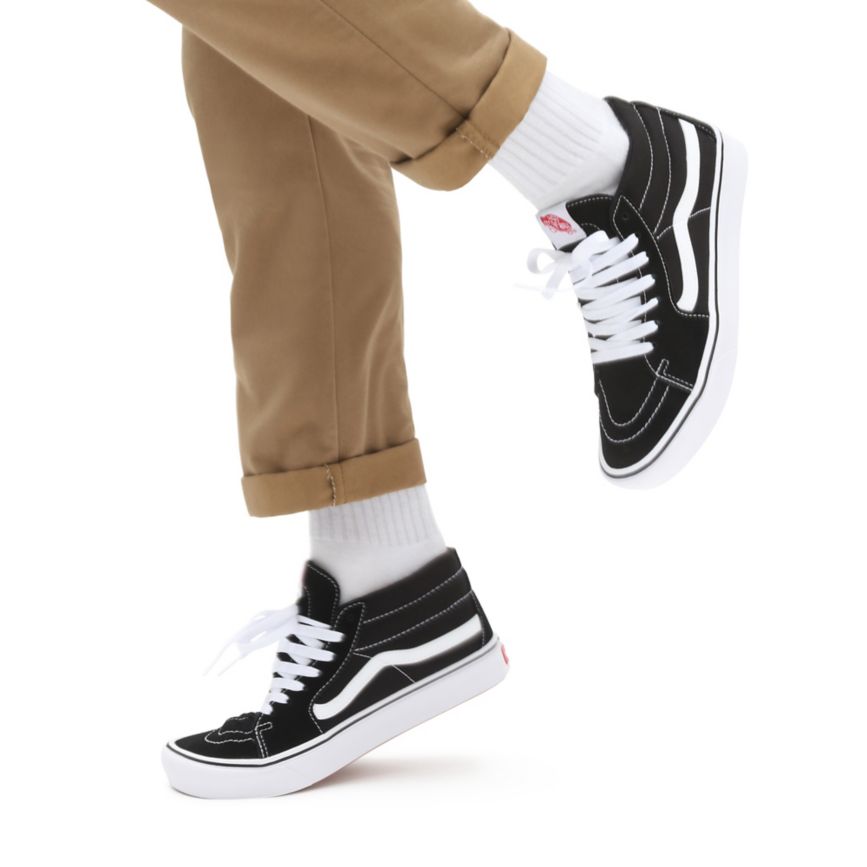 Vans Classic ComfyCush Sk8-Mid Negras | VN235X3EA90