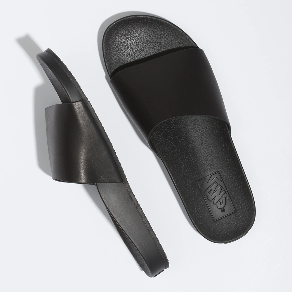 Vans Cuero Decon Slide Negras | VN066E2YI73