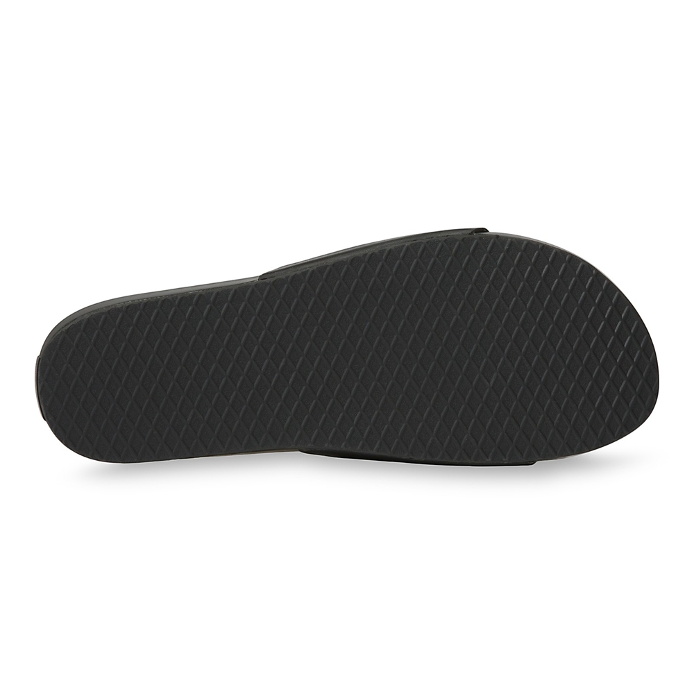 Vans Cuero Decon Slide Negras | VN066E2YI73
