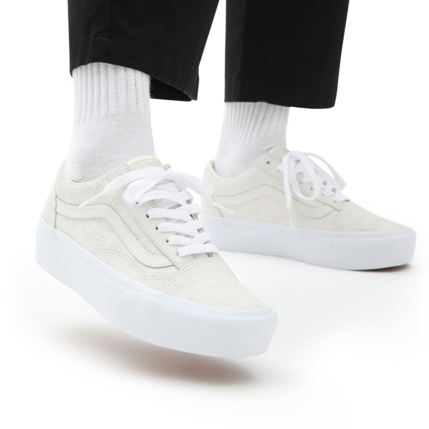 Vans Deboss Otw Old Skool Platform Blancas | VN386C0DQ72
