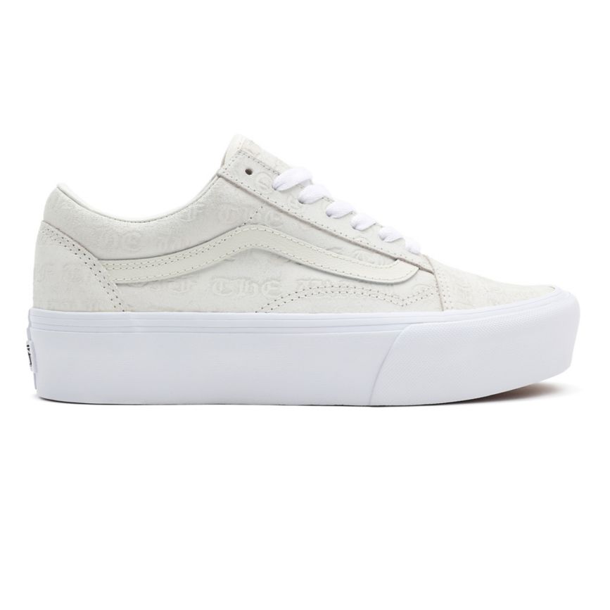 Vans Deboss Otw Old Skool Platform Blancas | VN386C0DQ72