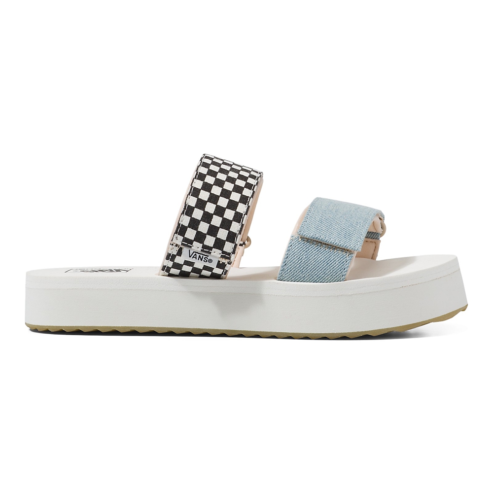 Vans Mix Match Cayucas Slide Mega Platform Blancas | VN584E0NB11
