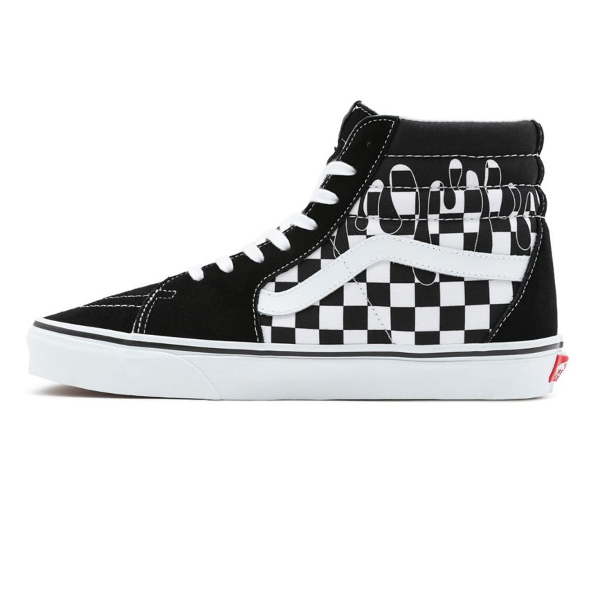 Vans Paint Drip Checkerboard Sk8-Hi Negras | VN013W9GG55