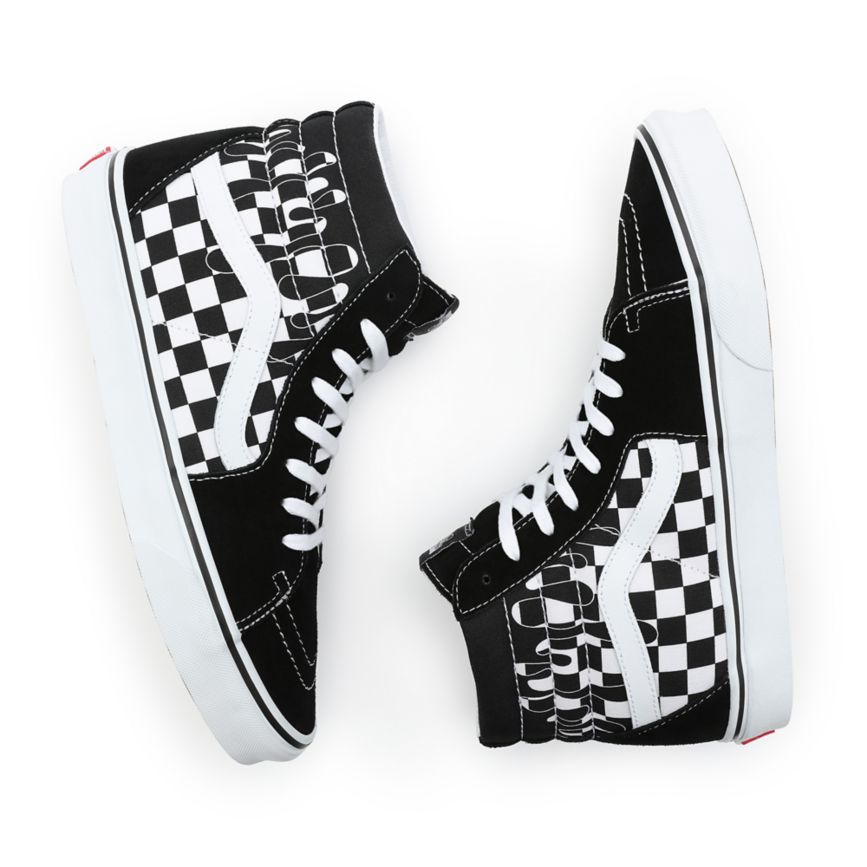 Vans Paint Drip Checkerboard Sk8-Hi Negras | VN475V4UN49