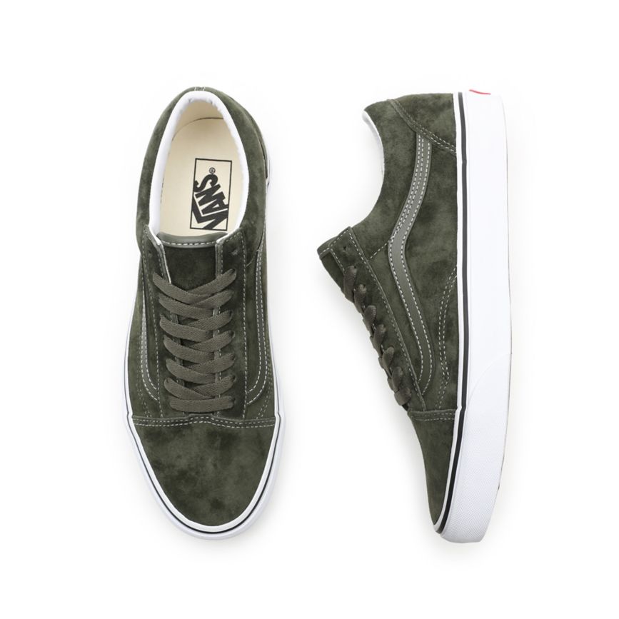 Vans Pig Suede Old Skool Verde Oliva | VN332B7HJ28