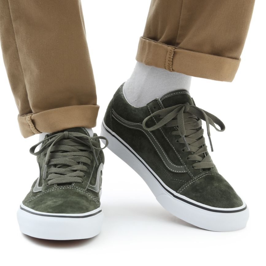 Vans Pig Suede Old Skool Verde Oliva | VN332B7HJ28