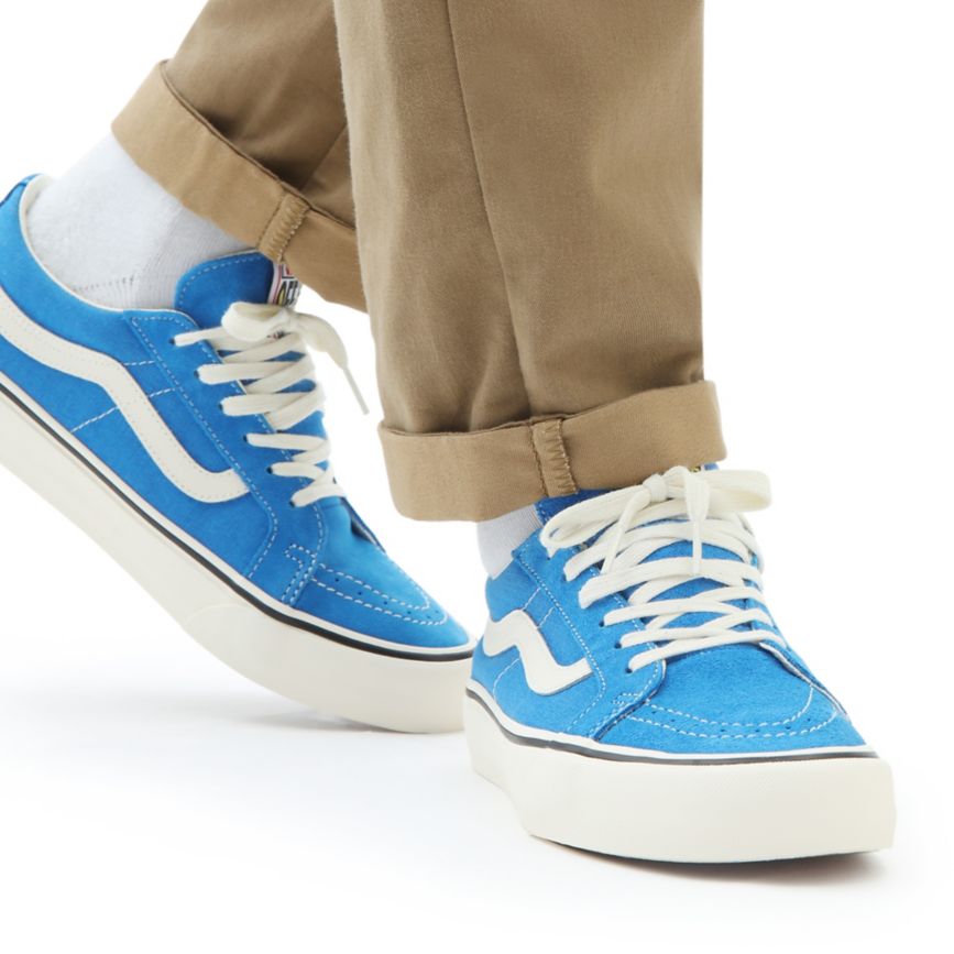 Vans Salt Wash Sk8-Low Reissue SF Azules | VN254J8ER79