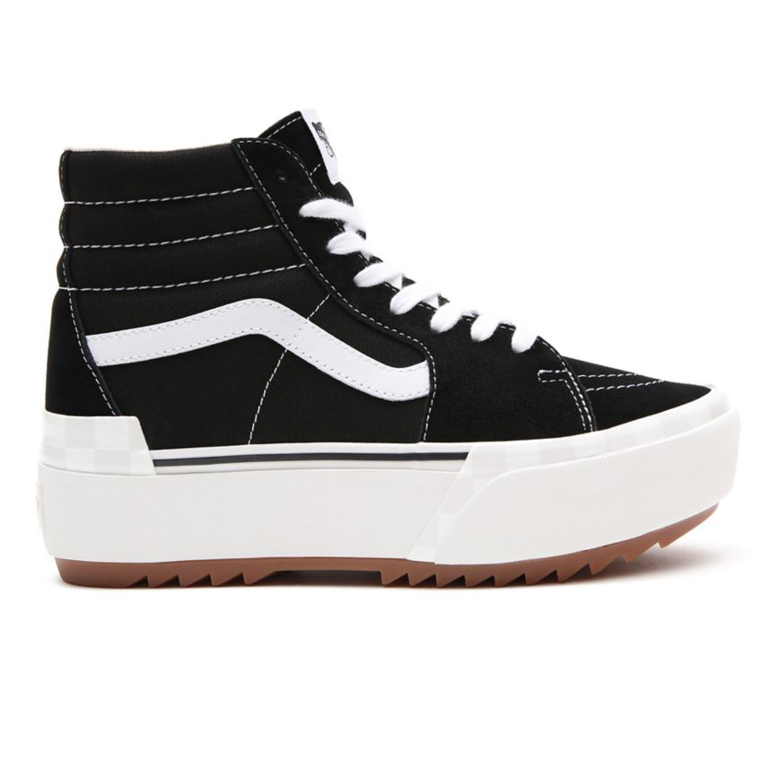 Vans Suede Lona Sk8-Hi Stacked Negras | VN938I0MN81
