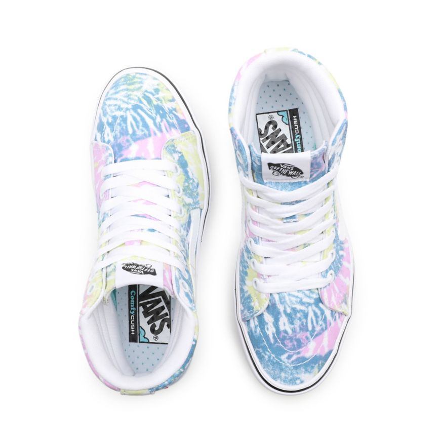 Vans Tie-Dye ComfyCush SK8-Hi Multicolor | VN000E9JM82