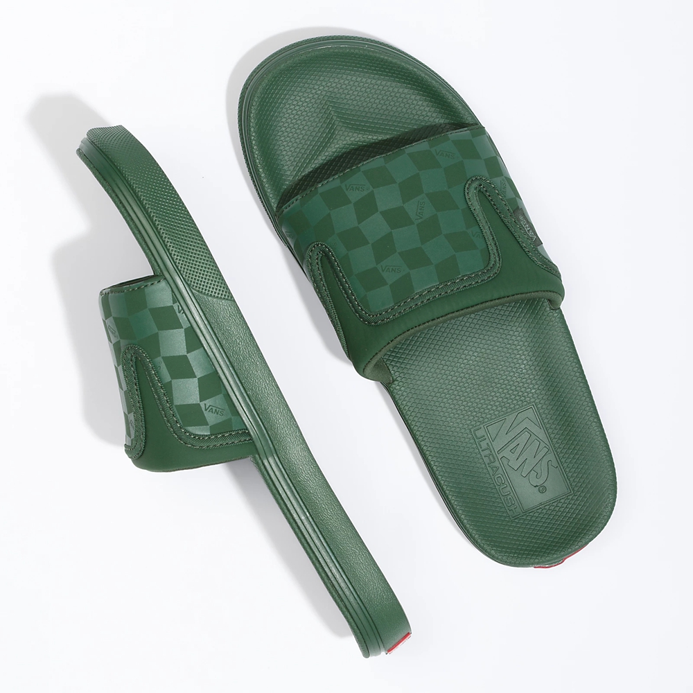 Vans UltraCush Slide-On Verde Oscuro | VN004N8MD62