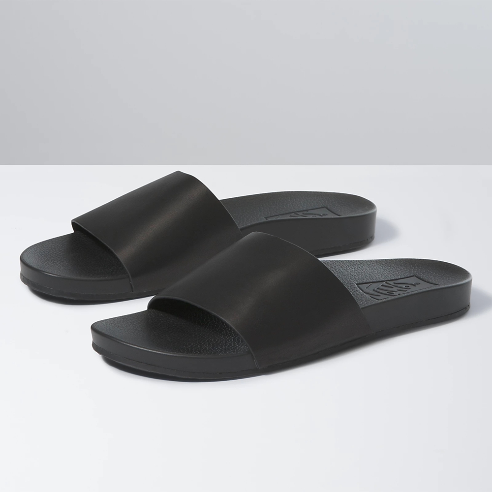 Vans Cuero Decon Slide Negras | VN066E2YI73
