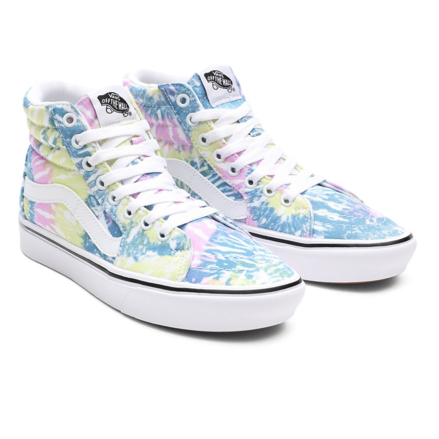 Vans Tie-Dye ComfyCush SK8-Hi Multicolor | VN000E9JM82